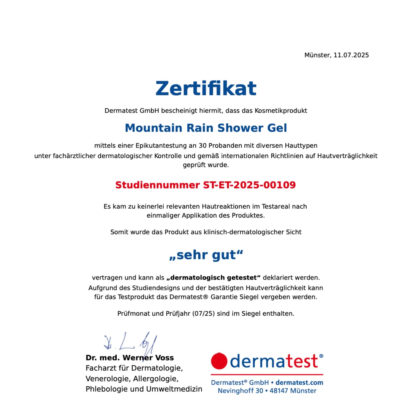 Mountain Rain Shower Gel Refill