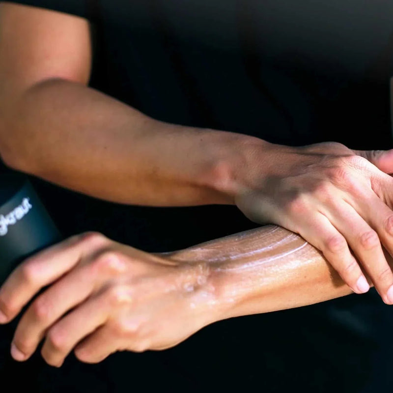 Massage 2 to 3 pumps of Wild Forest Body Lotion into dry skin. A little goes a long way.